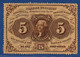 UNITED STATES OF AMERICA - P. 97a – 5 Cents 1862 AUNC, No Serial Number - 1862 : 1° Issue