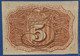 UNITED STATES OF AMERICA - P.101 – 5 Cents 1863 AUNC, No Serial Number - 1863 : 2° Edizione