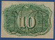 UNITED STATES OF AMERICA - P.102 – 10 Cents 1863 XF, No Serial Number - 1863 : 2° Edición