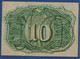 UNITED STATES OF AMERICA - P.102 – 10 Cents 1863 XF, No Serial Number - 1863 : 2° Edizione