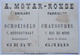 Chromo Publicité. Fabricant De Chaussures. A. Moyar-Ronse, Rue Du Nord, Gand - Other & Unclassified