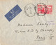 LETTRE. LIBAN. 25 1 45. PAR AVION. BEYROUTH POUR PARIS   /2 - Briefe U. Dokumente