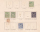 23 Timbres Type Groupe Allégorique Type II , N Sous U, Sur Charnières, 2 Feuilles - 1876-1898 Sage (Type II)