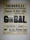 62 Zudausques (Noir-Carme) Et Drionville, 1965, Vente Manoir Et Bal, Affiche Ancienne ORIGINALE, Ref 1399  ; A 31 - Afiches