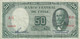 BILLETE DE CHILE DE 50 PESOS DEL AÑO 1947 EN CALIDAD MBC (VF) (BANK NOTE) - Cile