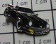 812d Pin's Pins / Beau Et Rare / AUTOMOBILES / PORSCHE 911 NOIRE DECAPOTABLE Par EDITIONS ATLAS - Porsche