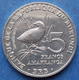 BURUNDI - 5 Francs 2014 "Sarothrura Elegans" KM# 26 Republic (1966) - Edelweiss Coins - Burundi