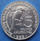 BURUNDI - 5 Francs 2014 "Bycanistes Bucinator" KM# 28 Republic (1966) - Edelweiss Coins - Burundi