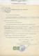 TIMBRES FISCAUX DE MONACO SERIE UNIFIEE  N°19  1000F Vert Sur Papier Timbre 45 FR Du 24 Janvier 1956 - Fiscaux