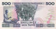 BILLETE DE TANZANIA DE 500 SHILINGI DEL AÑO 1989 SIN CIRCULAR (UNC) (BANKNOTE) CEBRA-ZEBRA - Tanzania