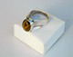 Vintage Tiger's Eye Cabochon Israel Silver 925 Ring - Size N - Ringe