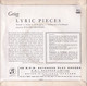 WALTER GIESSEKING -  UK EP - GRIEG - LYRIC PIECES - GIESEKING - BUTTERFLY + 3 - Clásica