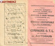 LYON CARTE TICKET TRAMWAY COMPAGNIE DES OMNIBUS DE LYON 1931-1932 69 RHONE AUTOBUS - Europe