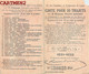 LYON CARTE TICKET TRAMWAY COMPAGNIE DES OMNIBUS DE LYON 1931-1932 69 RHONE AUTOBUS - Europe