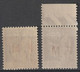 1937 - FM - VARIETE SANS POINT APRES M + NORMAL ! YVERT N°8+8a ** MNH - COTE = 62.8 EUR. - - Timbres De Franchise Militaire