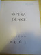 Programme Ancien/Opéra De NICE/Centenaire De La Création "LES PÊCHEURS De PERLES"/Musique De Georges BIZET/1963  PROG358 - Programma's