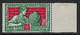 France Essai Bicolore Dentelé De 1936 N° 212* Vert Et Rouge. RARE. - Color Proofs 1900-1944