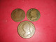 LOT DE 3 MONNAIES ANCIENNES 5 CENTIMES AN 8 W AN 5/6 ? UN DECIME AN 9 ? Non Nettoyé - 1792-1804 Eerste Franse Republiek