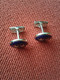 Cufflinks Three Crowns - Coat Of Arms Of Sweden  Skultuna 1607 Very Good Condition - Manschetten- U. Kragenknöpfe