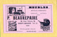 2  BUVARDS : Meubles BEAUREPAIRE Literie Rideaux Voiture D'enfants SAINT AMAND (Blanc + Rose ) - Automobile