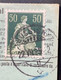 Schweiz 1929 BUSSIGNY S.Morges VD Einzugs-Auftrag/Recouvrement Postal1908 50Rp Helvetia Mit Schwert>VULLIERENS(Brief113 - Covers & Documents