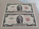 Pareja Correlativa De 2 Dólares De Estados Unidos, Año 1953, Serie AA, UNC - A Identifier