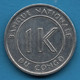 CONGO 1 LIKUTA 1967 KM# 8 - Congo (Rép. Démocratique, 1964-70)