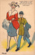 HUMOUR - Grande Femme - Poids Lourd Poids Plume - Illustration Signée PH L 22 - Carte Postale Ancienne - Humor