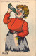 HUMOUR - Femme Alcoolique - Pecket  - Illustration Signée PH L 3 - Carte Postale Ancienne - Humour