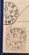 BRIEFLI / LETTRE MINIATURE: #28 ZÜRICH 1865 Brief  (Schweiz 1862 Sitzende Helvetia Mini Mourning Cover Enveloppe - Storia Postale