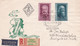 2 Scans Enveloppe Cover Registered Budapest Legiposta Par Avion - Lettres & Documents