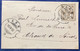BRIEFLI / LETTRE MINIATURE: #58B LA "SAGNE 1900" NE Brief (Schweiz 1894 Ziffernmuster Mini Cover Enveloppe - Covers & Documents