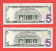 Mega Top-Rarität ! STAR-Note: 2x5 US-Dollar Gleiche Serie[2013] > MD00164333* + - ..35* < 1. Lauf Mit 320.000 {$009-005} - National Currency