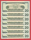 Mega Top-Rarität ! STAR-Note: 7x20 US-Dollar [2013] > MB03391790* - ...96* < 2. Lauf Mit 320.000 {$003-020} - National Currency