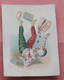 Suchard  1st Part 1 Card From Set Nr 16 - Vertical Clown - Chocolate Swiss, Chromolitho - RR Lying Feet Playing With Box - Suchard