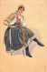 Fantaisies - Femme - Illustrateur - K. Simunek - Costume Traditionnel - Fille De Pisfan - Carte Postale Ancienne - Frauen