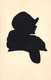 Silhouette - Femme De Profil - Découpage - Carte Postale Ancienne - Silhouettes