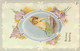 Fantaisies - Médaillon Avec Enfant - Colorisé - Good Morning - Birthday Greeting - Carte Postale Ancienne - Baby's
