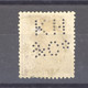 BE 0164  -  Belgique  :  COB  52b  (o)  Papier Mince Satiné,  Perfin  K H  &Co - 1863-09