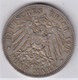 ALLEMAGNE - WURTTEMBERG -  5 Mark 1907 - 2, 3 & 5 Mark Argent