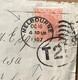 AUSTRALIA-VICTORIA STATE-1907, COVER USED MELBOURNE TO TASMANIA, "T 25" IN CIRCLE, TAX,DUE,  HOBART CITY CANCEL. - Lettres & Documents