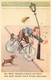 HUMOUR - Ma Tête Tiendra T'elle Le Coup? - Tête Dans Le Lampadaire - Chien - Chute En Vélo - Carte Postale Ancienne - Humor