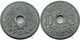 France - GPRF - 10 Centimes Lindauer Zinc Petit Module 1945 - SUP/AU58 - Fra4557 - 10 Centimes