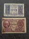 LOT 2 BILLETS : 2 LIRE 1939 + 5 LIRE 23 11 1944 WW2 ITALIE / ITALIA BANKNOTE - Colecciones