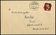 Cover 1945, I Wiener Aushilfsausgabe, Brief Von Wien 82 Vom 19.6. Frankiert Mit 8 Pf Orangerot Mit Klecksstempel (Sturze - Other & Unclassified