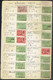 16P - Carnet Centaine De Timbres Fiscaux 1929 Fin 1930 - 14 Pages Recto-verso - Timbres