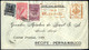 Cover 1932, Luftpostbrief Von Belem Am 7.8. Nach Pernambuco Frankiert Durch "Servicio Aereo" 50 R. Auf 10 R. Und Flugpos - Other & Unclassified