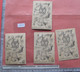 SUCHARD Chocolate Set Nr-005: 2 Girls-angels On A Rock - 4 Cards,  Fronts Very Good C1884 ,  Rear Has Small Unglue-signs - Suchard