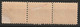 USA 1916-1917 2 Cts Coil Stamps. Unwmk, No Watermark Perf. 10. Strip Of 3. Never Hinged. See Description. Scott No. 463 - Unused Stamps