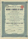 Titre De 1897 - Compagnie Générale Pour L'Exploitation Des Machines à Fabriquer Les Cigares - Brevets Jean Reuse - - Industrie